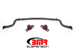 Ford Mustang Sway Bar Kit - Front - BMR Suspension - Hollow 35mm 3-Hole Adjustable - Black Hammertone - `15-`17